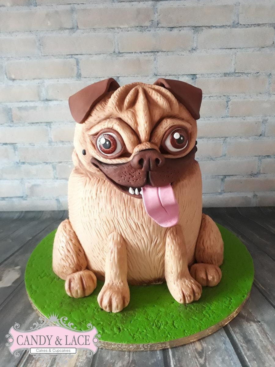 3d pug cake hotsell